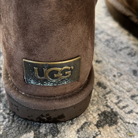 UGG Chocolate Suede Boots - Picture 2 of 5
